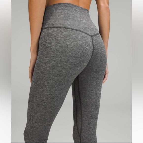 Lululemon Wunder Under High Rise Heathered Black - Picture 2 of 10